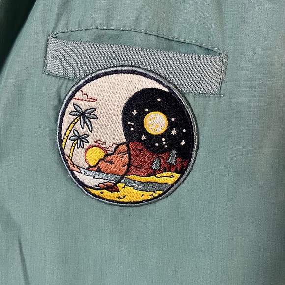 Vintage Aberdeen Embroidered Bomber Jacket Streetwear Women’s Size L - Picture 2 of 5